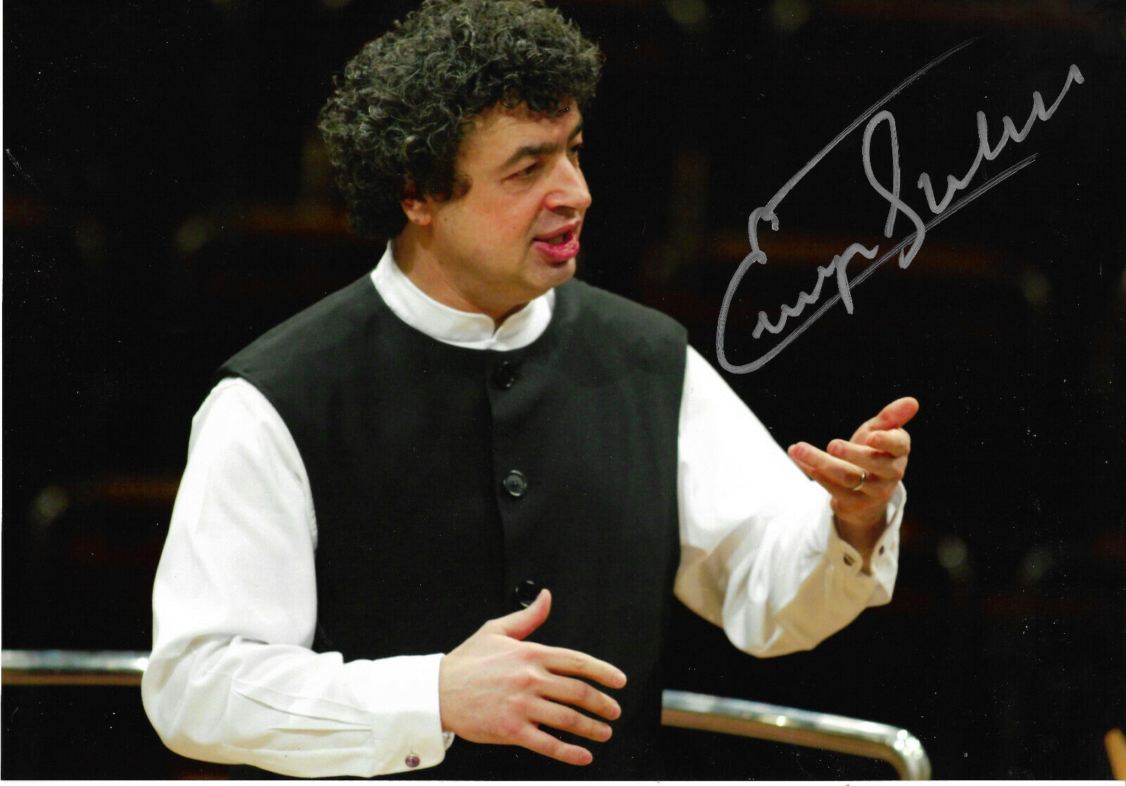 Semyon Bychkov Conductor signed 8x12 inch Photo Poster painting autograph