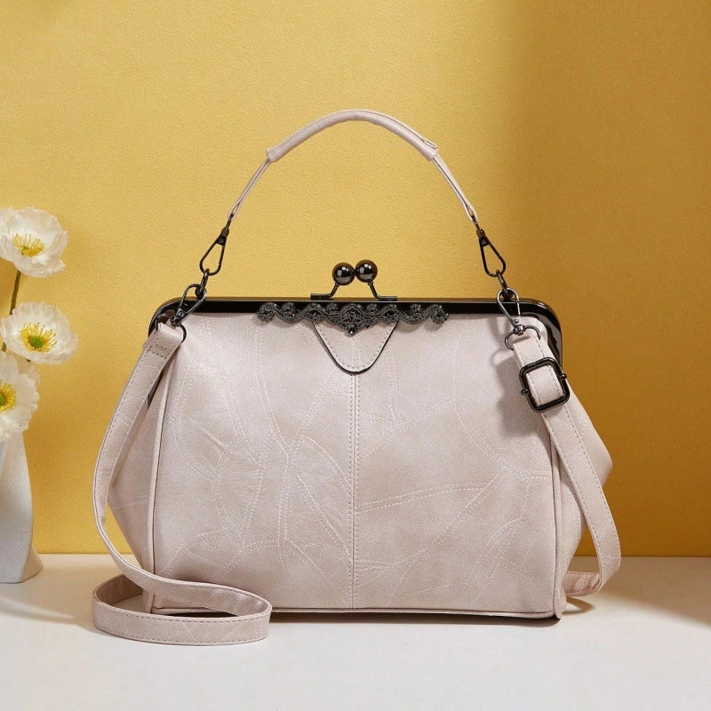 Women’s Bag Handbag Shoulder Bag Crossbody Bag Women’s Bag Clip Bag British Retro Postman Bag