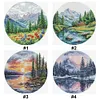 (Multi Style)Spring-Partial Embroidery 2 Strands 14CT Stamped Cross Stitch-33*33CM