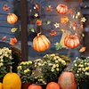 Pumpkin Maples Thanksgiving Home Decorative Window Static Sticker