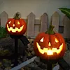 Solar Pumpkin Stake Light Resin Halloween Outdoor Garden Decorative Lamp