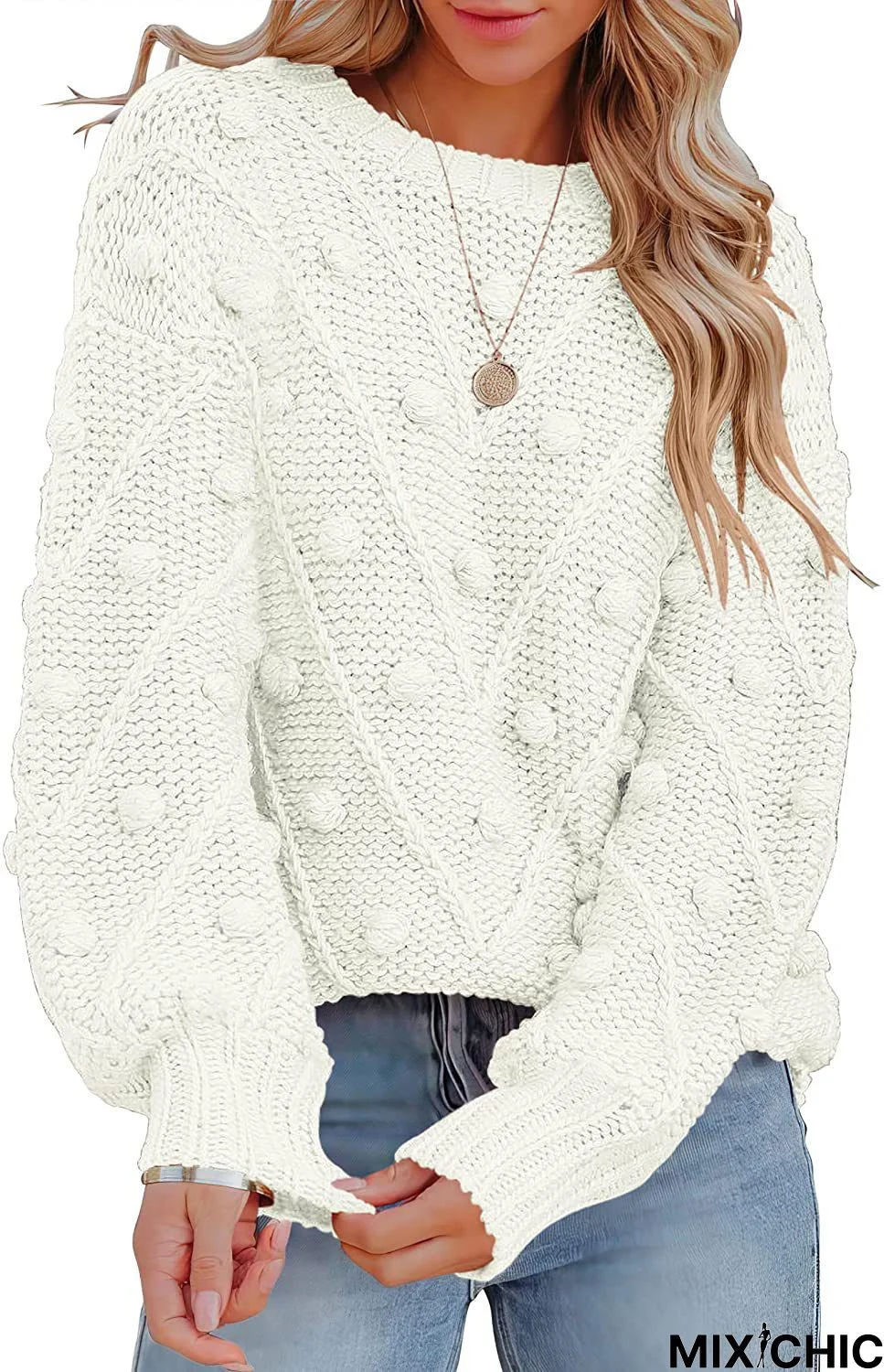 Cute Ball Knitted Sweaters Plus Size Pullovers