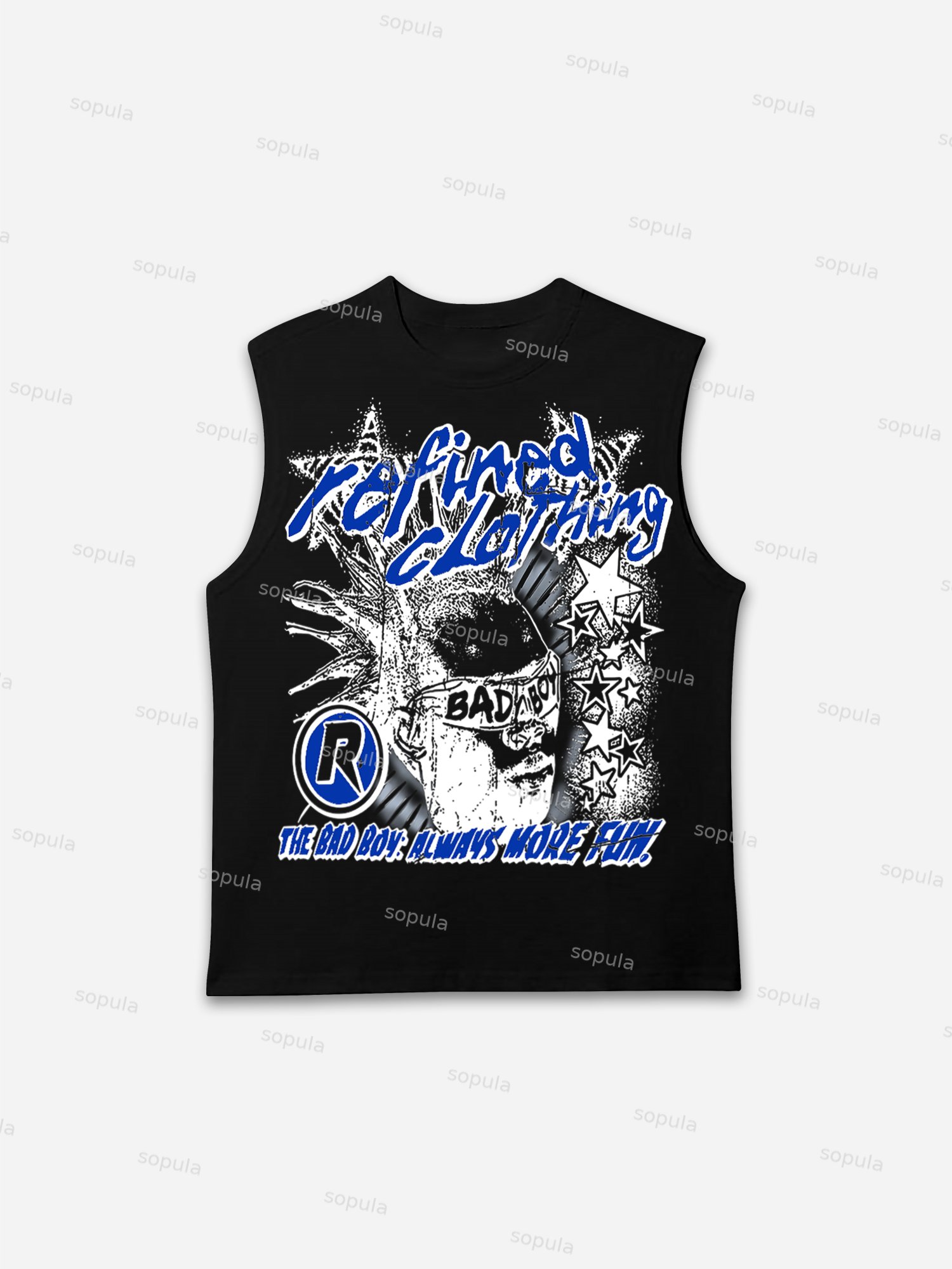 Bad Boy Graphic Print Tank Top - Sopula｜Premium Graphic Tees & Graphic Clothing