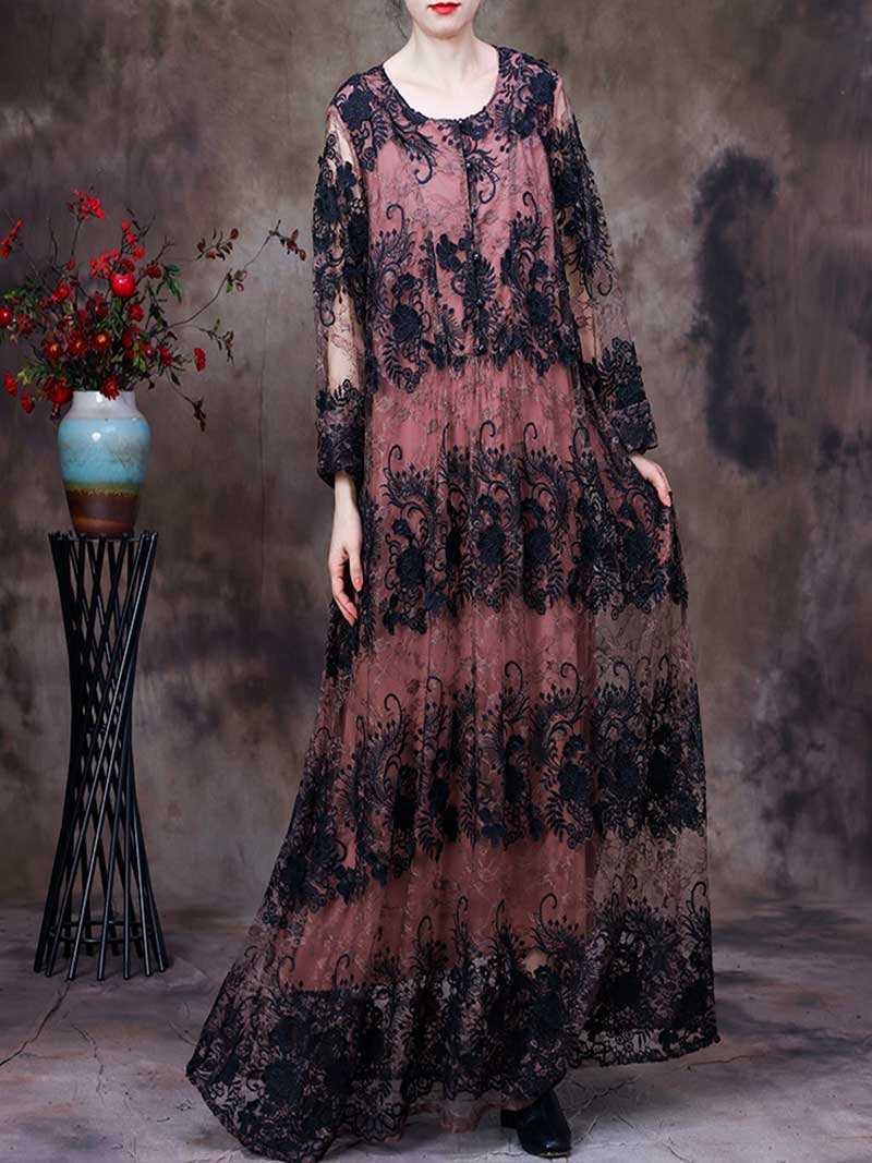 I Need Your Love Embroidered Maxi Dress