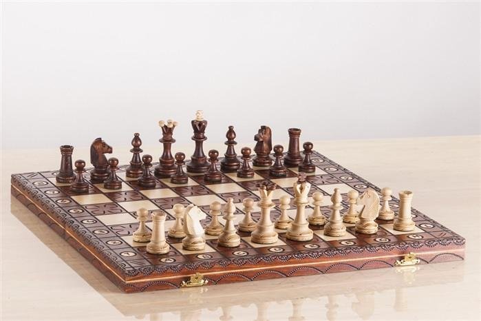 16" Junior Wooden Chess Set