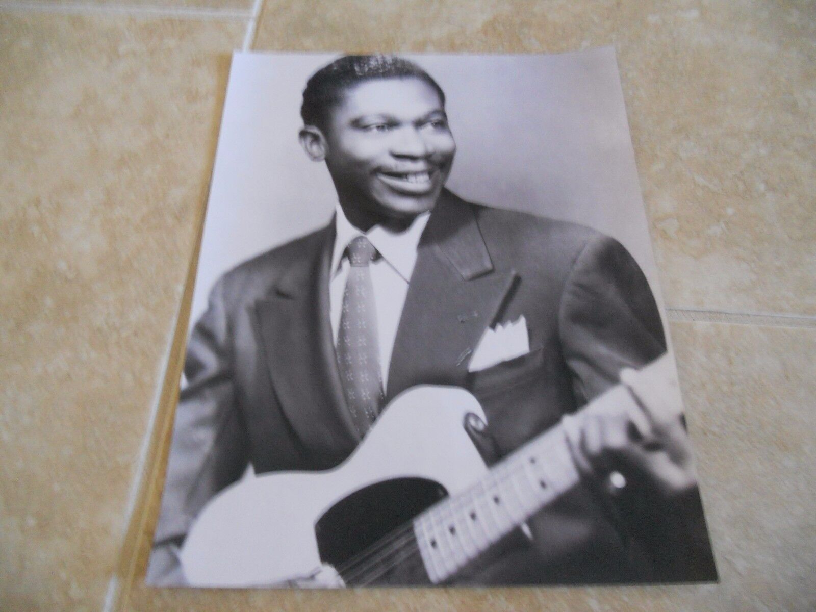 BB King Vintage Young B&W 11x14 Promo Photo Poster painting King Of The Blues