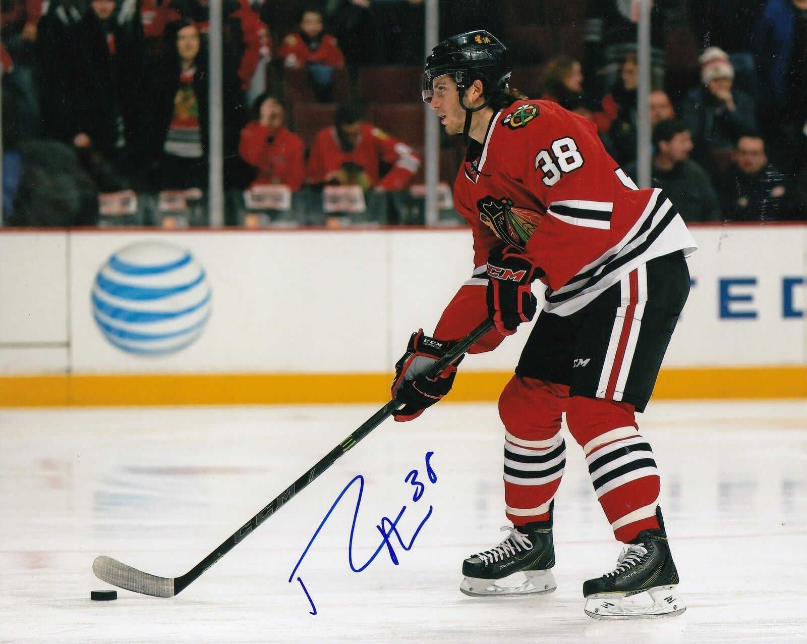 RYAN HARTMAN signed (CHICAGO BLACKHAWKS) autograph HOCKEY 8X10 Photo Poster painting W/COA #5