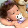[Heartbeat💖 & Sound🔊] 20'' Sylvie With Brown Hair And Eyes Reborn Baby Doll Girl, Handmade Huggable Baby Doll - RBBI-Myrebornbabydoll&reg; Myrebornbabydoll&reg;