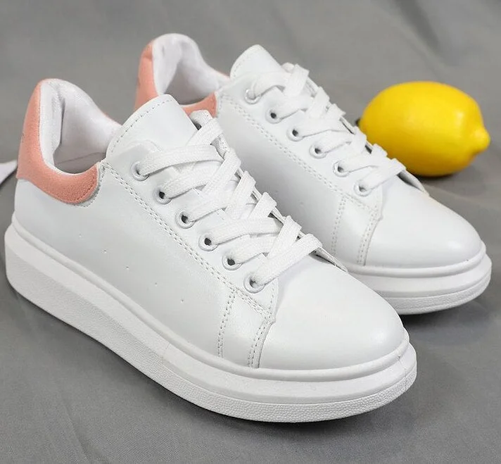 2020 Women Sneakers White Casual Shoes Woman Fashion White Shoes Sneaker Women White Shoes Platform Shoes Zapatillas Mujer