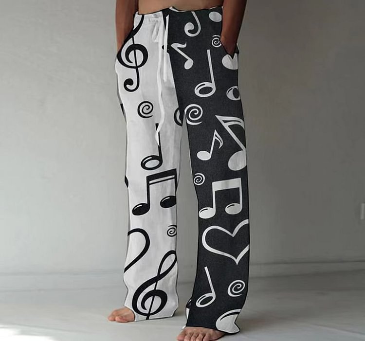 Men's Fashion Printed Casual Trousers
