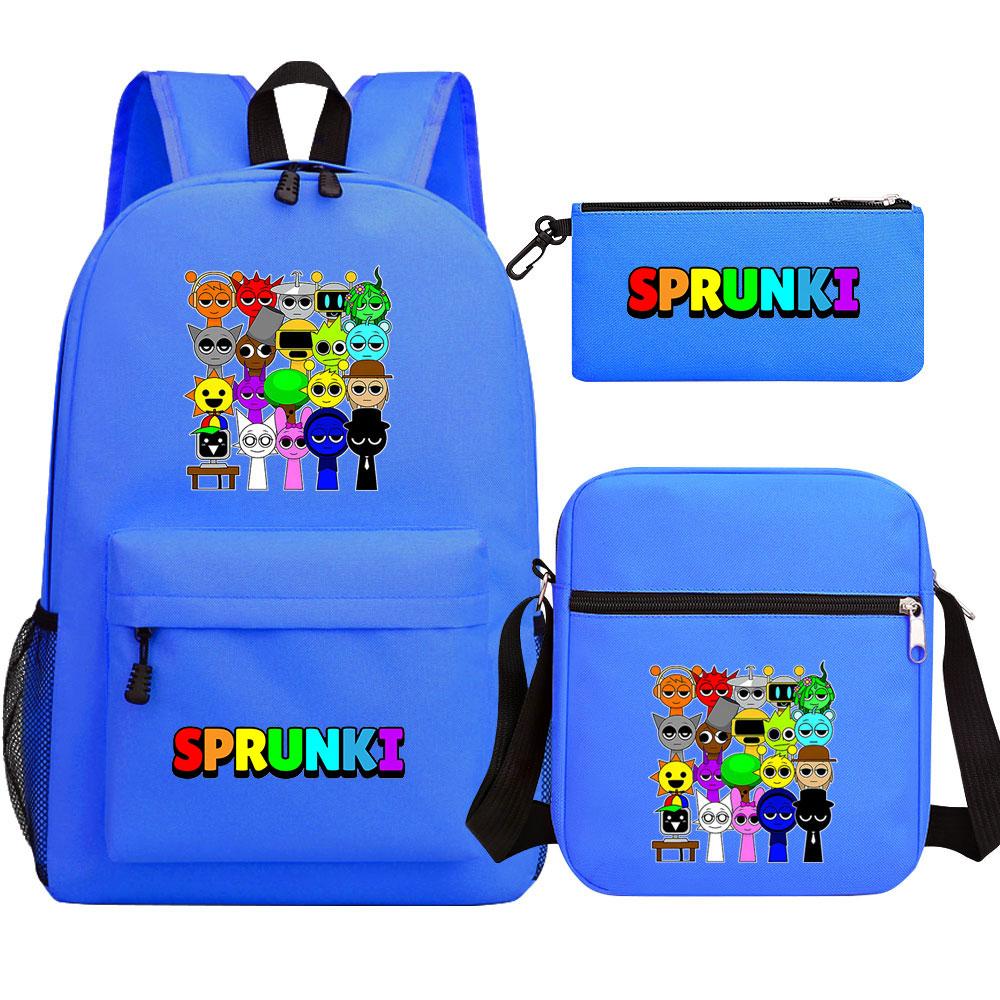 Mayoulove Sprunki Backpack Lightweight Design With Multiple Pockets For School Adventures-Mayoulove
