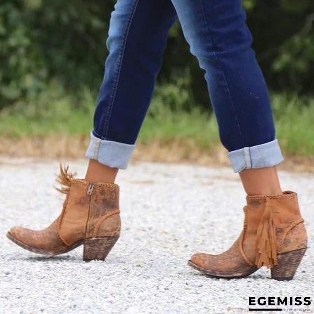 Comfy Vintage Slip-on Booties Shoes | EGEMISS