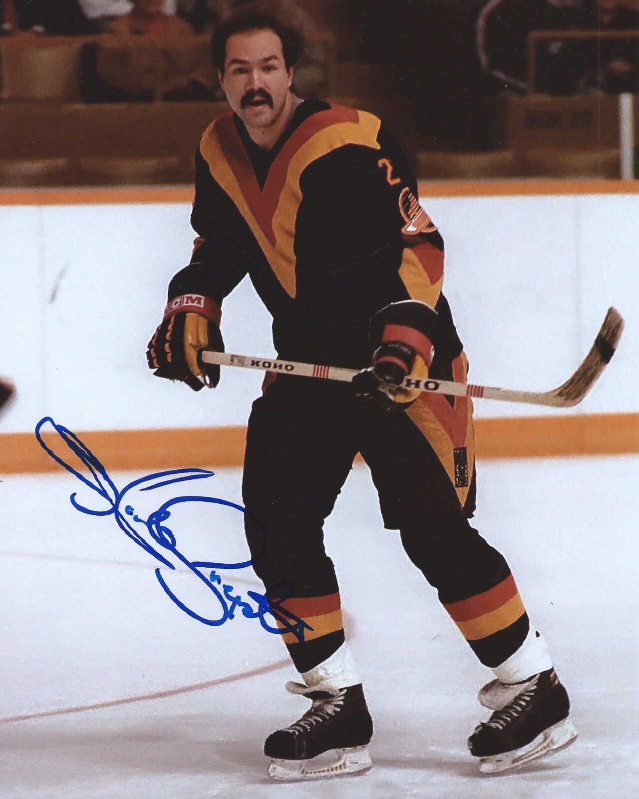 Harold Snepsts Signed 8×10 Photo Poster painting Vancouver Canucks Autographed COA