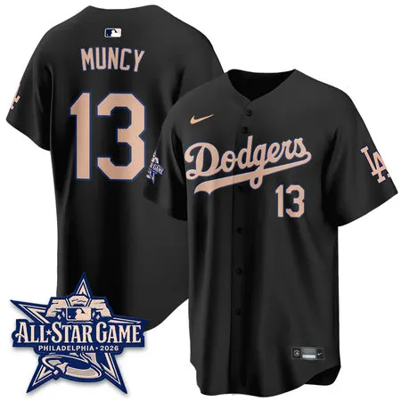 Men's Los Angeles Dodgers #13 Max Muncy Black 2026 MLB All-Star Jersey