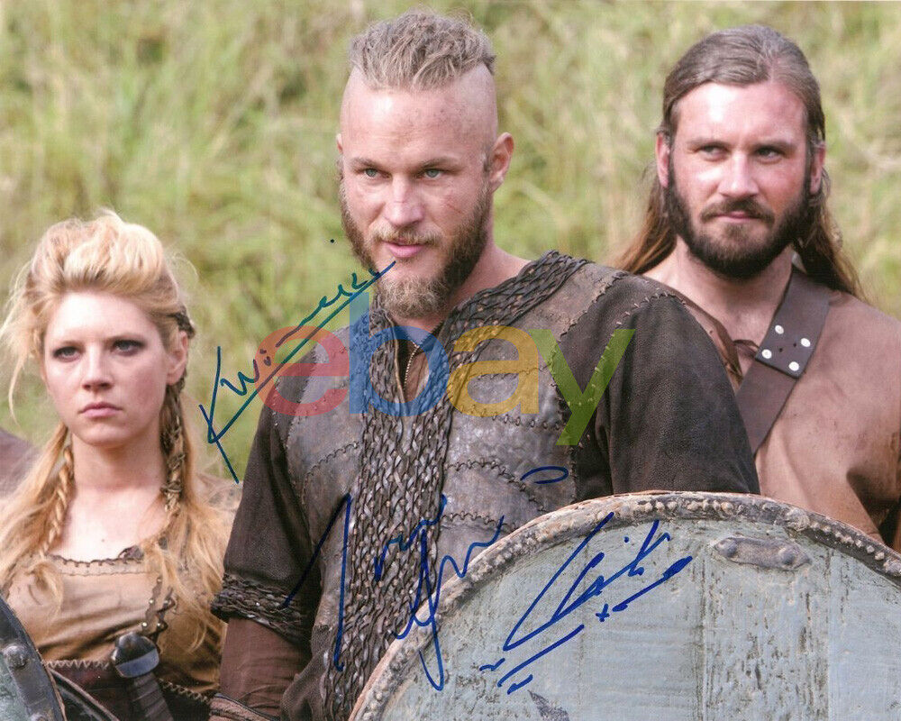 Vikings Cast Signed 8x10 Autographed Photo Poster painting reprint