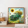 Diamond Painting-DIY Full Round Drill Sunflower Car