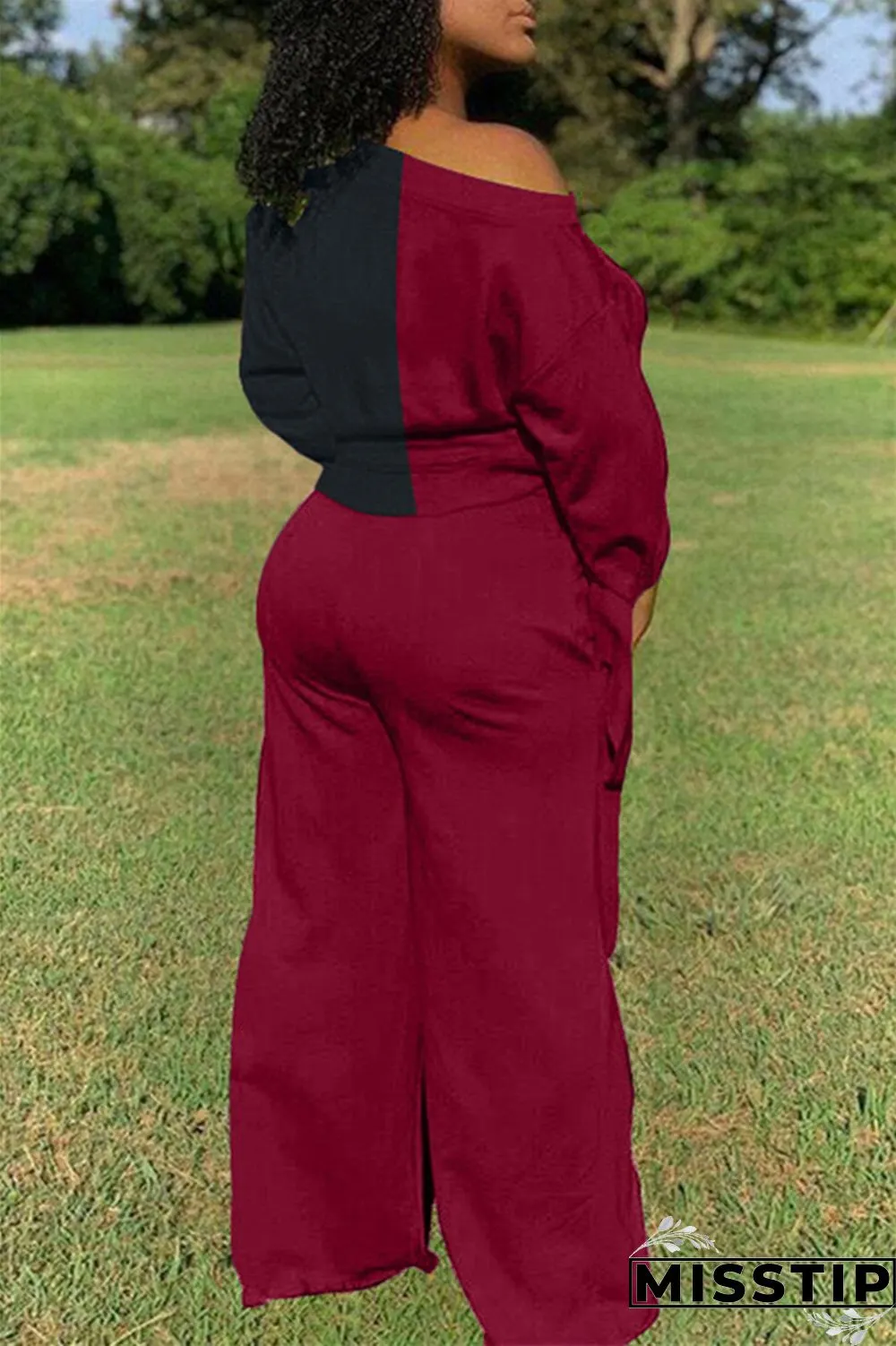 Gray Fashion Casual Long Sleeve Oblique Collar Regular Sleeve Short Patchwork Two Pieces