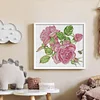 Pink Rose-14CT Stamped Cross Stitch 30*27cm/11.81*10.63in