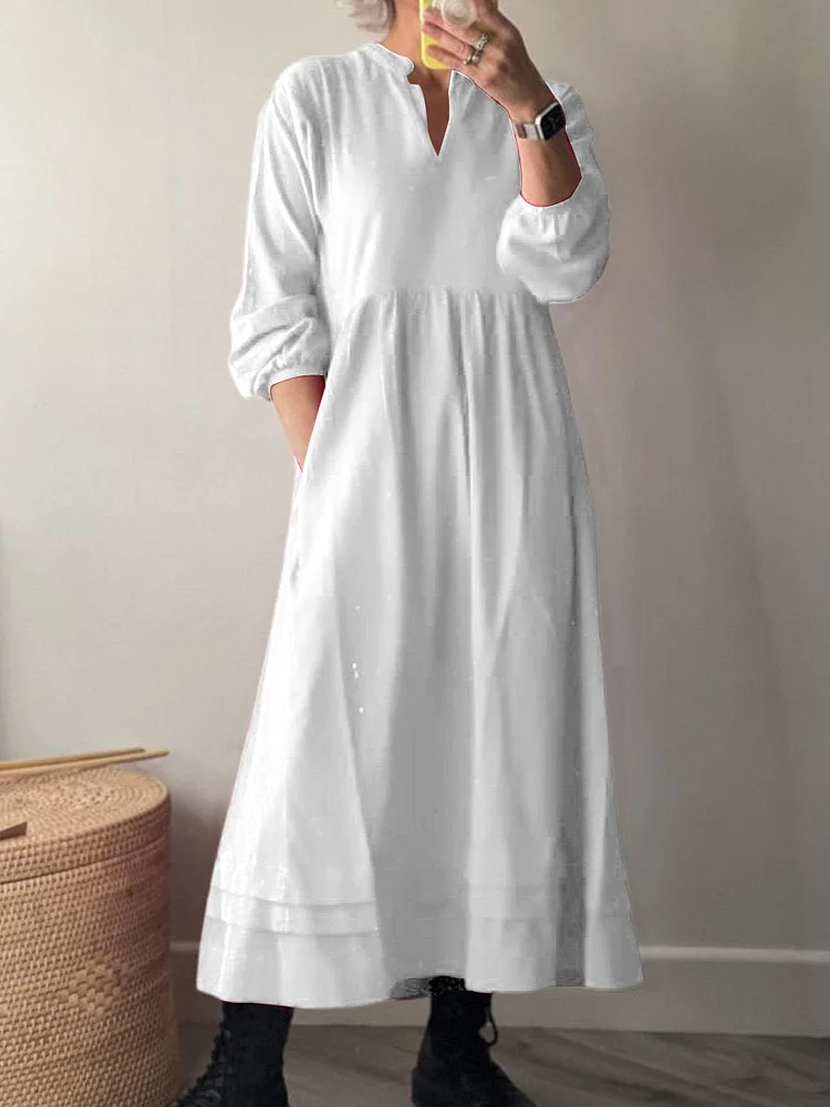 Women's Pocket Cotton Dress