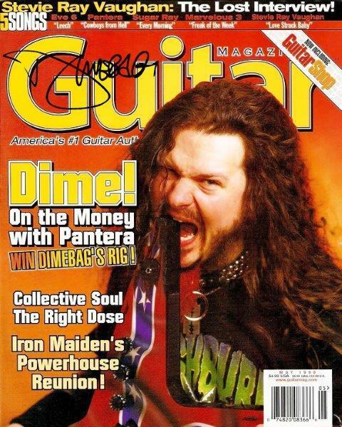 REPRINT - DIMEBAG DARRELL Guitar Cover Pantera Autographed Signed 8x10 Photo Poster painting RP