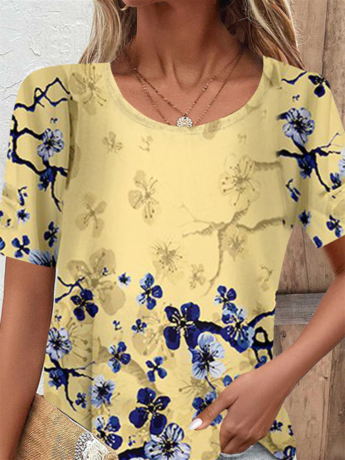 Women Half Sleeve V-neck Solid Color Dress