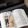 (US Local)4Pcs Diamond Painting Bookmarks Diamond Art Bookmarks for Book Lovers (Dog)