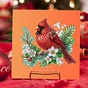 6pcs DIY Diamond Painting Greeting Card Set for Holiday Blessings Christmas Gift