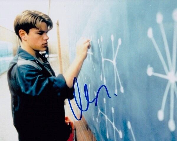 Matt Damon Signed - Autographed Good Will Hunting 8x10 inch Photo Poster painting