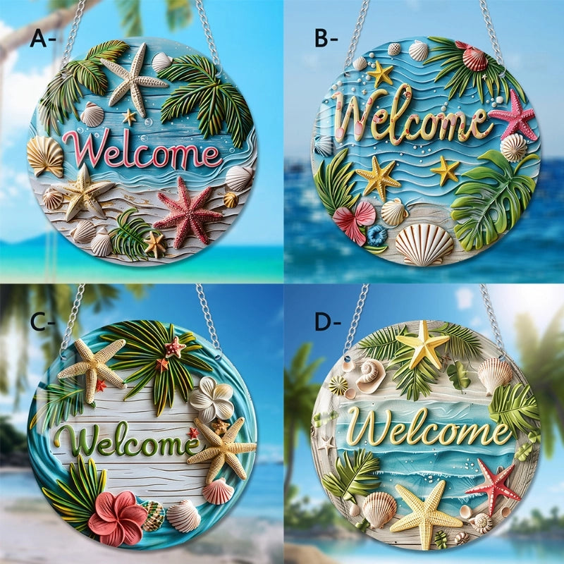 Casual Beach Letter Leaves Starfish Arylic Holiday Daily