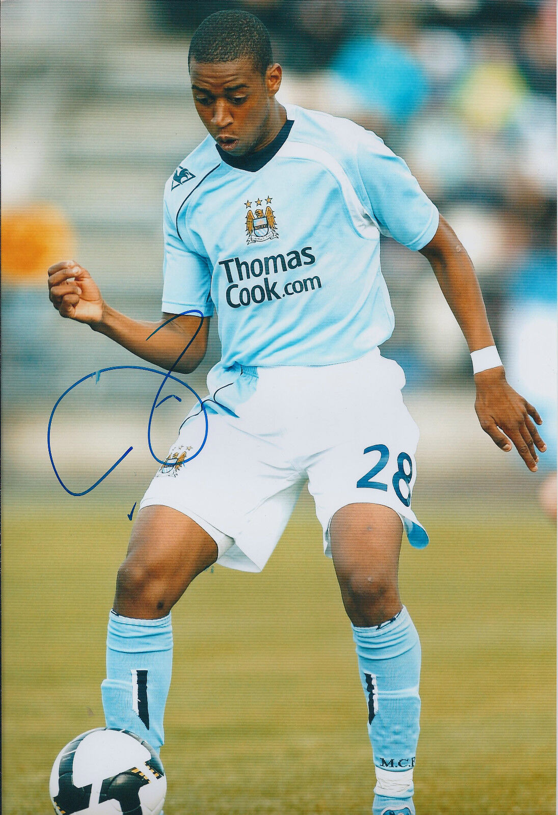 Gelson Fernandes SIGNED COA Autograph 12x8 Photo Poster painting AFTAL Manchester City