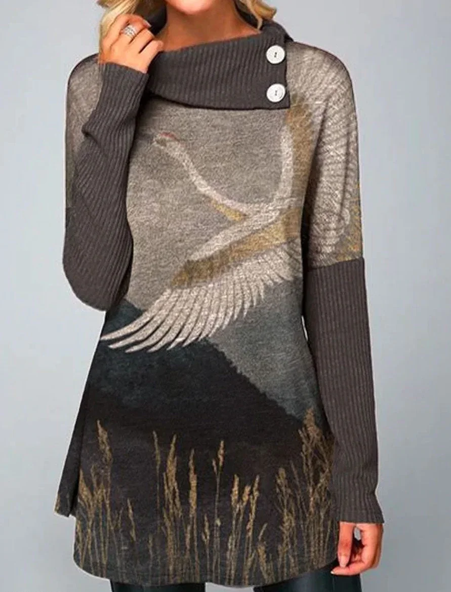 Long Sleeve Casual Sweater | EGEMISS