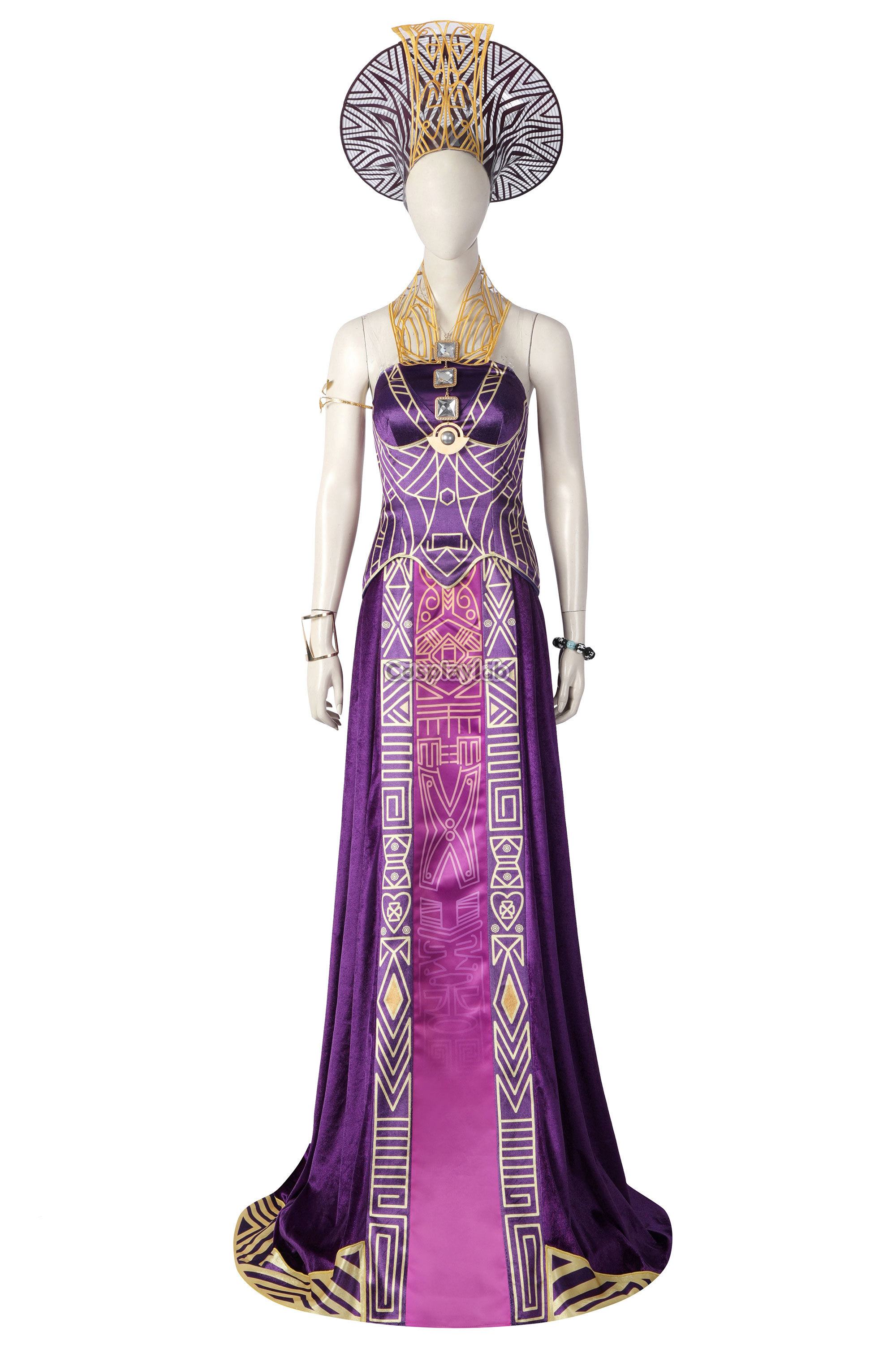 Queen Ramonda Purple Dress Cosplay Costume