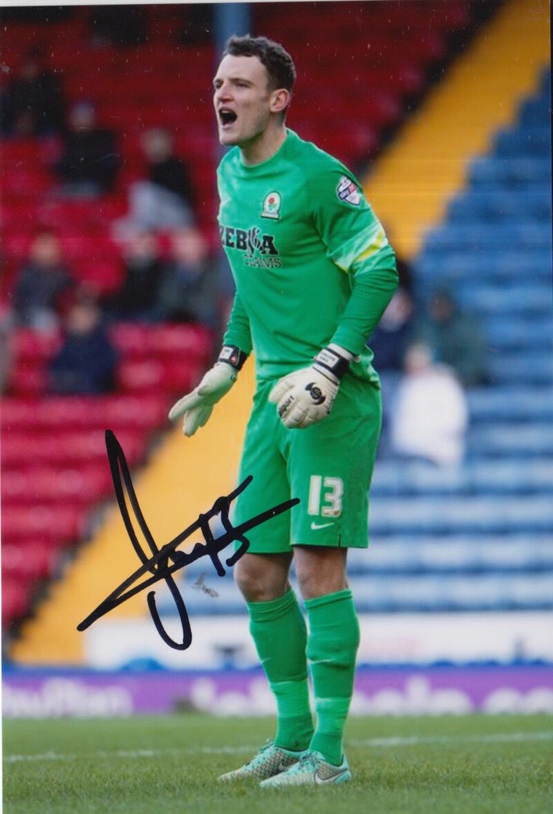 BLACKBURN ROVERS HAND SIGNED SIMON EASTWOOD 6X4 Photo Poster painting.