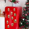 10PCS DIY Pearl Diamond Painting Christmas Fridge Magnets, Sparkling Rhinestone Refrigerator Magnet Craft Kit for Home Decor & Gifts