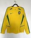 2002 Retro Long Sleeve Brazil Home Soccer Jersey 1:1 Thai Quality love fball