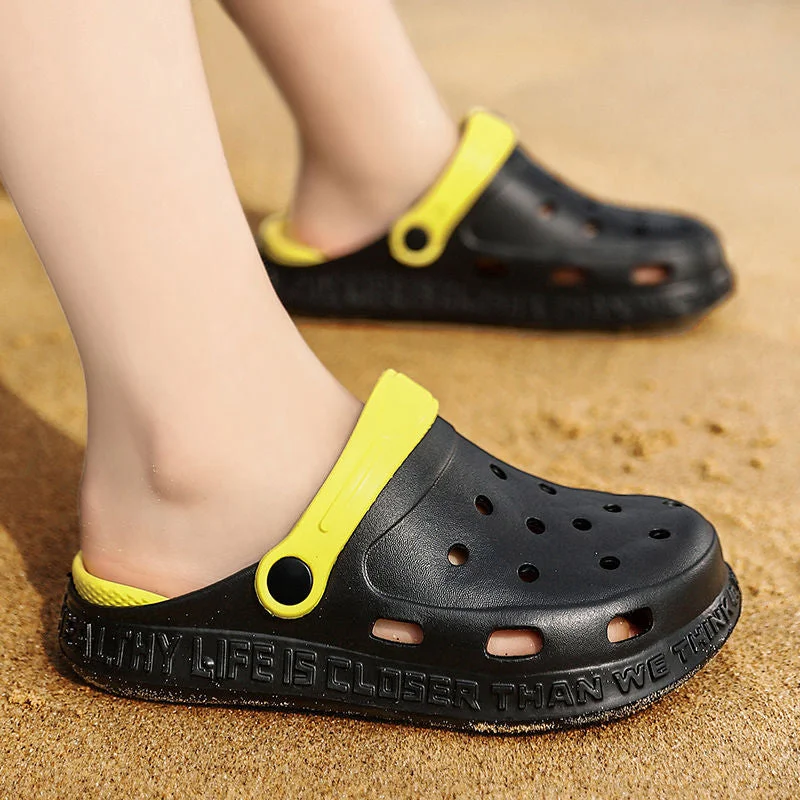 Unisex child summer  clogs boys slip on PVC toddler  sandals slides children garden shoes