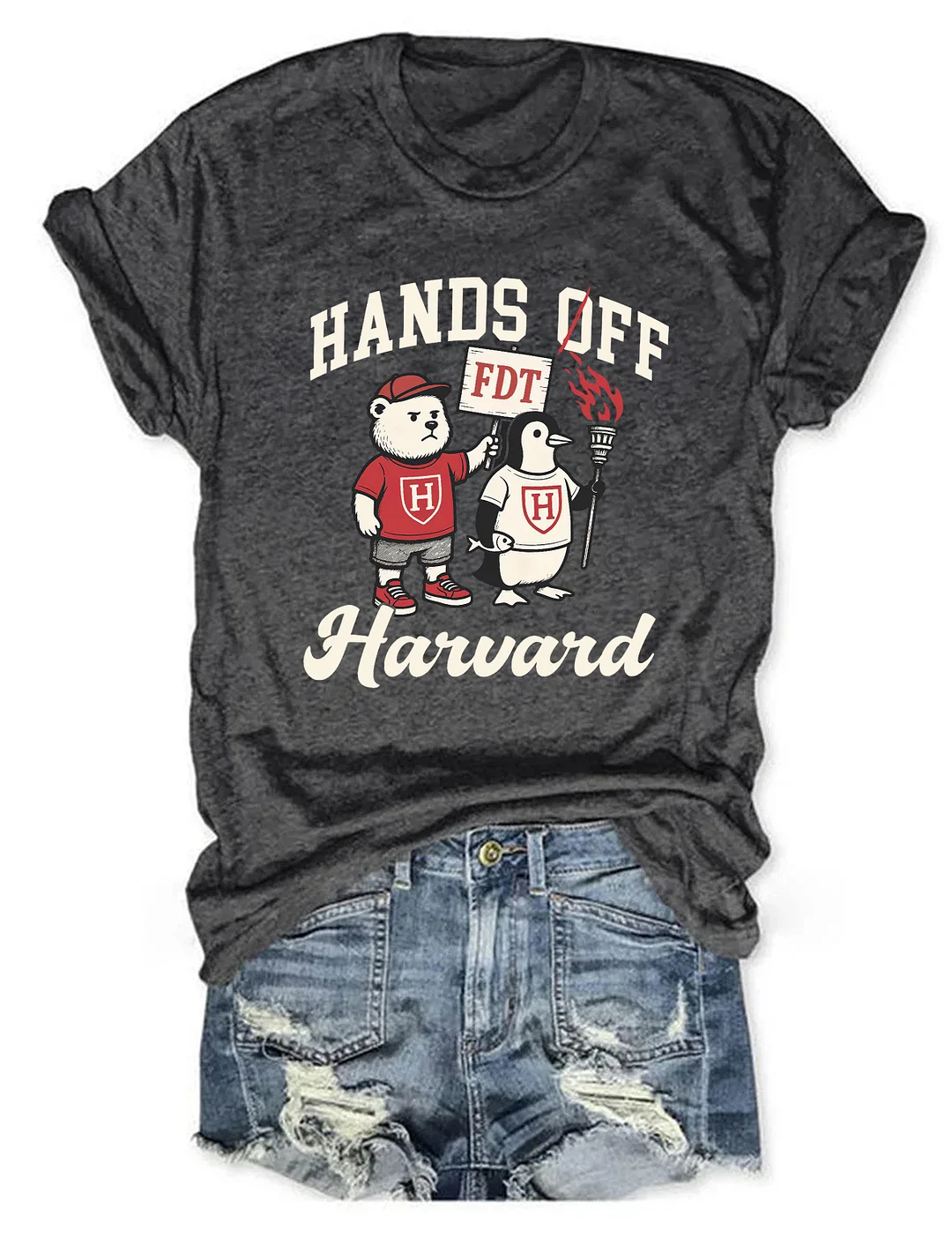 Hands Off Harvard T-shirt