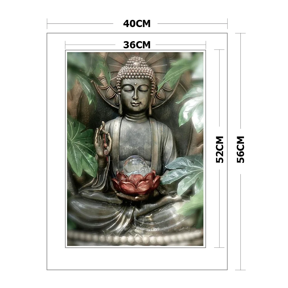 11ct Stamped Cross Stitch - Buddha Statue(40*56cm)
