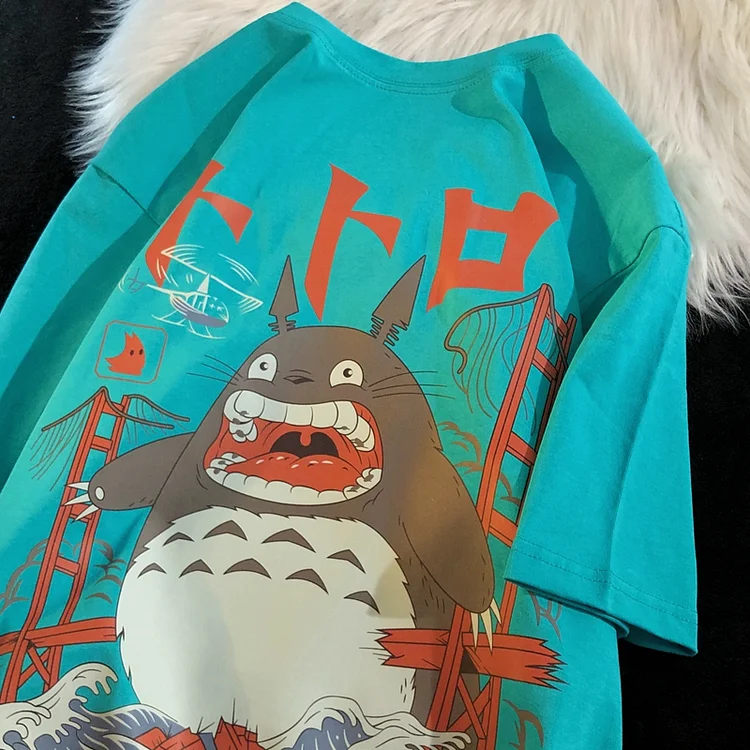 Pure Cotton Kawaii Totoro Anime T-shirt weebmemes