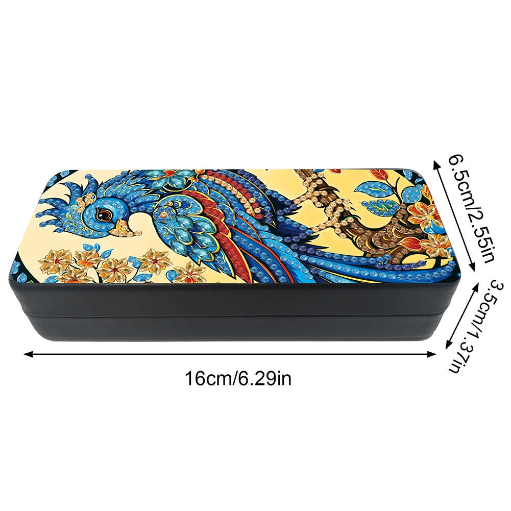 Bird On A Branch Diamond Painting Eyeglasses Case Diamond Art Sunglasses Case