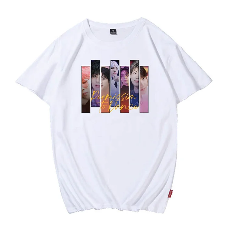Permission To Dance Photo Summer Candy Color T-shirt
