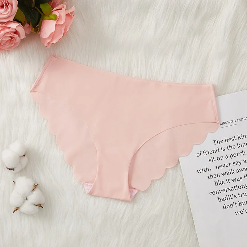 3pcs Seamless Panty Set Underwear Female Comfort Intimates Fashion Ladies Hot Sale Mid-Rise Briefs Panties Women Sexy Lingerie