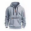 Men's Casual Multi-pocket Loose Sports Hoodie 51568546M by Inlyline