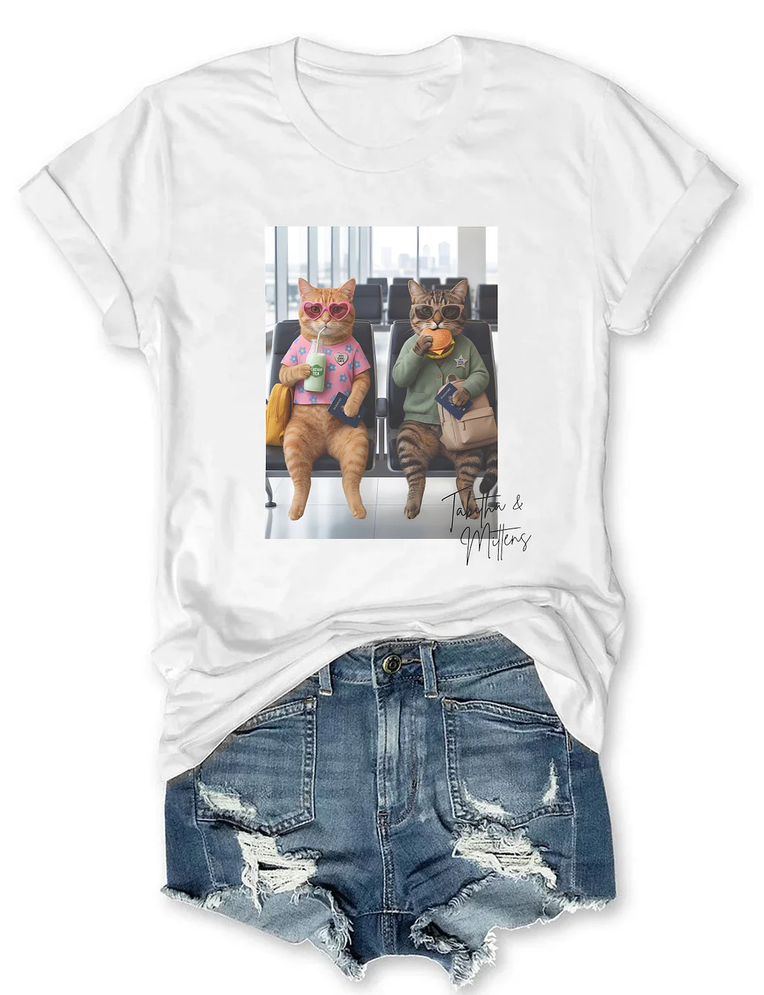 Tabitha & Mittens Hey Cool Cats T-shirt