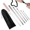 Rope Splicing Tool Kit Stainless Steel Knotter Tools for Double Braid Eye Line