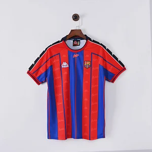 1997/1998 Retro Barcelona Home Football Shirt 1:1 Thai Quality