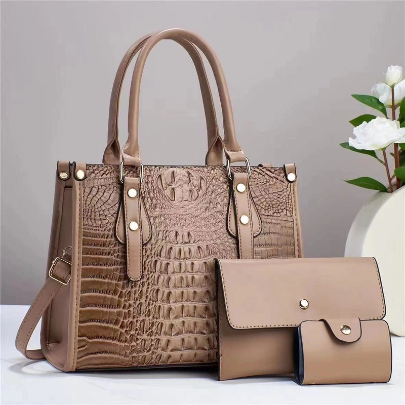 Bag Women’s Summer New Three-piece Set Trendy Fashionable Hand Shoulder Crossbody Bag Large Capacity Mother Bag