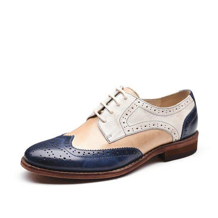 Men's Vintage Lace Up Oxfords Flats Dress Shoes