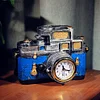 Retro camera piggy bank clock gift