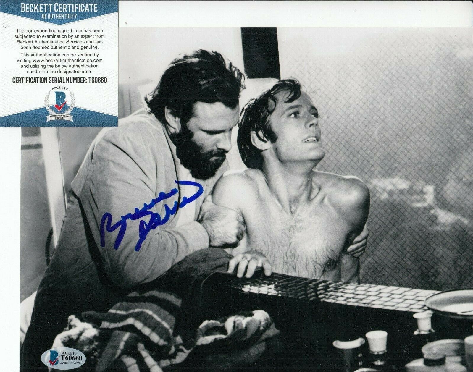 BRUCE DERN signed (THE TRIP) John auto Movie 8X10 Photo Poster painting BECKETT BAS T60660